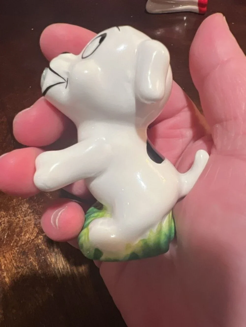 Vintage Betty Boop and Pudgy Kissing Ceramic Salt and Pepper Shaker Set